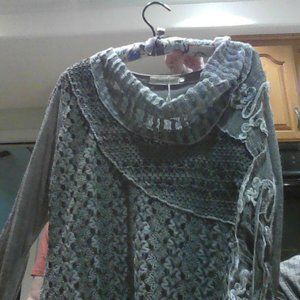 Ladies Blouse-Simply Couture XL- gray